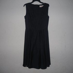 Black sleeveless lined dress